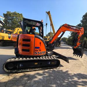 รถขุดขนาดเล็กมือสองจากญี่ปุ่น Hitachi ZX55 ขนาด 5.5 ตัน พร้อมหัวเจาะและหัวขุดแบบ Auger มีจำหน่าย - Product Image 1
