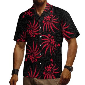 Sortie d'usine Top qualité décontracté messieurs chemises formelles Hawaii Fit confortable <span class=keywords><strong>grande</strong></span> <span class=keywords><strong>taille</strong></span> hommes chemise Tapa imprimé <span class=keywords><strong>Blouse</strong></span> - Product Image 5