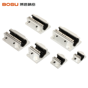 Hướng dẫn tuyến tính hình trụ tbr16luu với mặt bích mở nhôm trượt nhôm hướng dẫn chiều dài tùy chỉnh SBS - Product Image 6