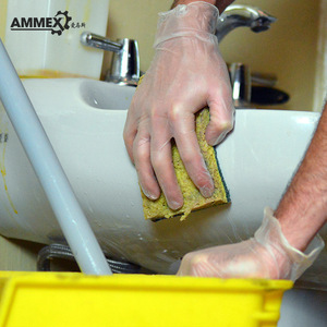 Ammex Pvc Disposable <b>Gloves</b> Transparent Powder Free For Household And Catering Use Gpx3krt - Product Image 2