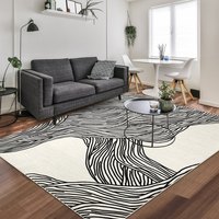 Hand Tufted Carpet In Modern Designs black & white for any size