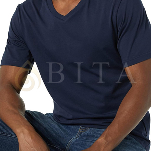 Camiseta de Hombre Profesional de Alta Calidad, Transpirable y Cómoda, Fabricación de Camisetas Lisas, Camisetas de Manga Corta Personalizadas para Hombre - Product Image 4