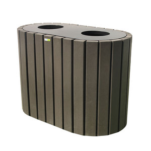 outdoor garden large mini manufacturer refuse bin double food recycle trash can wood waste bins