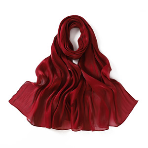 Nouveau hijab en jersey satiné premium brillant et soyeux de Malaisie, châle polyvalent pour femmes musulmanes, hijab en satin froissé - Product Image 2