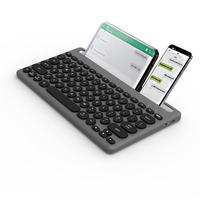 Ensemble clavier et souris ergonomique sans fil OEM 5.0 USB 78 touches étanche pour ordinateur portable/PC/tablette et usage bureautique/jeux