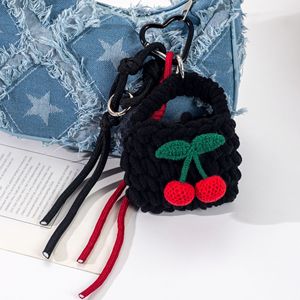 Pochette pour casque AM Cool Cherry; Pochette personnalisée <span class=keywords><strong>en</strong></span> <span class=keywords><strong>macramé</strong></span> Emballage Décoration Pendentif <span class=keywords><strong>DIY</strong></span> <span class=keywords><strong>Porte</strong></span>-clés - Product Image 3
