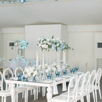 Chaises et tables de mariage modernes pour hôtels avec structure en acier inoxydable, couleur personnalisable pour salle à manger, salon et usage extérieur