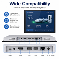 Moniteur industriel robuste capacitif 17 pouces à écran tactile, affichage optiquement collé 1000 nit, VGA USB IP65 pour extérieur