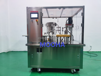 Machine automatique de remplissage, bouchage, capsulage et étiquetage de flacons en verre pour liquides, haute précision, haute productivité, pour boissons et produits chimiques