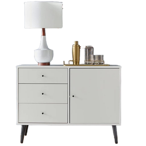 Buffet de cuisine antique en MDF avec 1 porte et 3 tiroirs, armoire de rangement gain de place, organisateur de buffet de cuisine pour <span class=keywords><strong>salle</strong></span> à <span class=keywords><strong>manger</strong></span> - Product Image 5