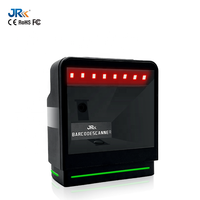 Lecteur de codes-barres de bureau JR T10 2D QR omnidirectionnel à grande plateforme avec détection automatique pour caissier de supermarché