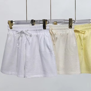 Shorts A-line pour femmes, personnalisables OEM/ODM, en polyester/coton lavable, coupe régulière, avec cordon de serrage, collection été 2025 – Vente en gros de haute qualité - Product Image 1