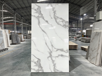 Panneau mural PVC UV effet marbre, finition brillante, imperméable, motif veiné, panneau rigide, lot en conteneur