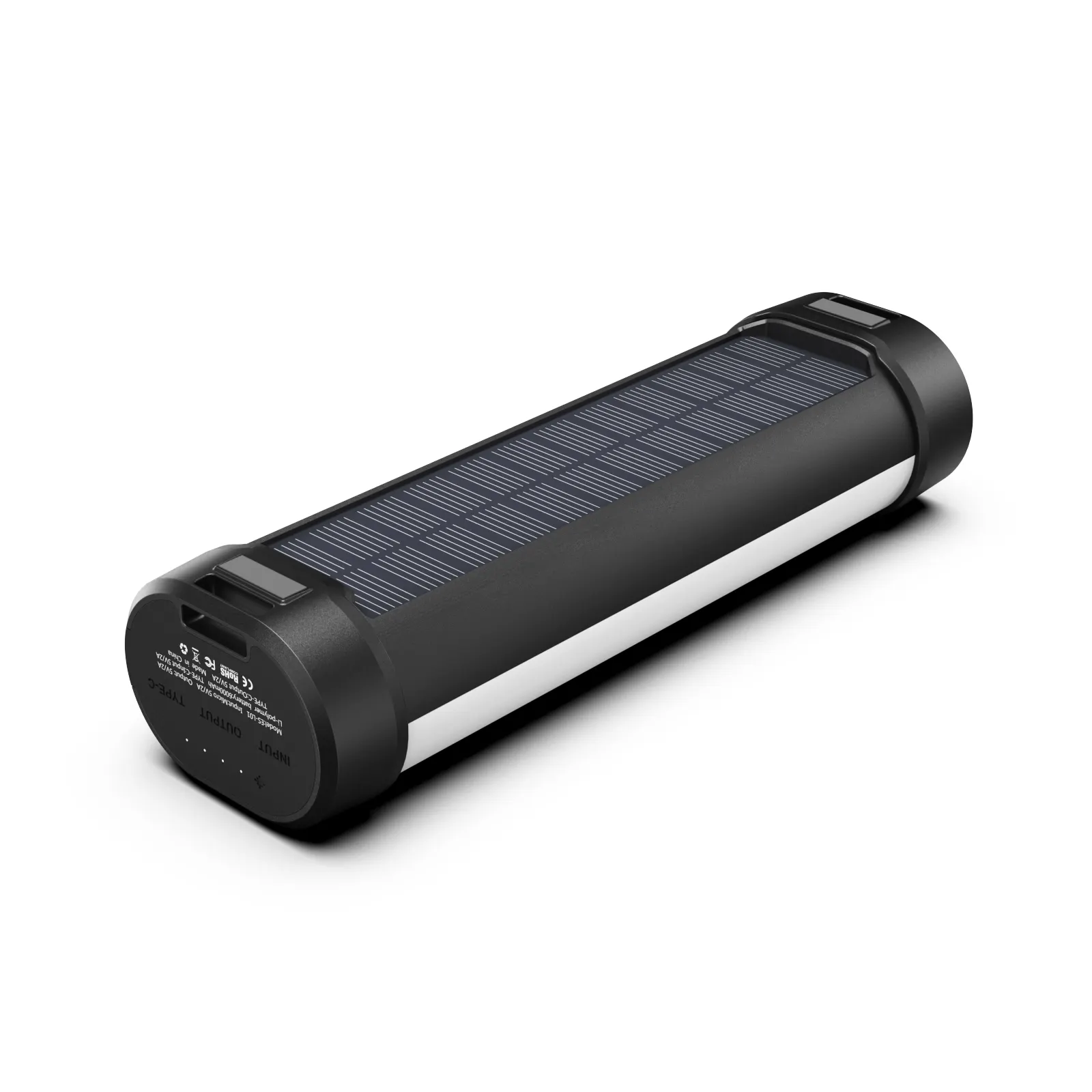 Esterno portatile moderno multifunzione ricaricabile appeso led luci da campeggio ad energia solare 2-in-1 lanterna batteria mobile 2023