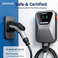 Estación de Carga Inteligente para Vehículos Eléctricos, Cargador de Pared para Vehículos Eléctricos de 7KW 21KW con Control por Aplicación WiFi y Bluetooth
