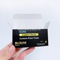 Support en plastique pour emballage liquide holographique personnalisé, autocollant pour flacon en verre de 3 ml, étiquettes et boîtes pour flacons de 10 ml