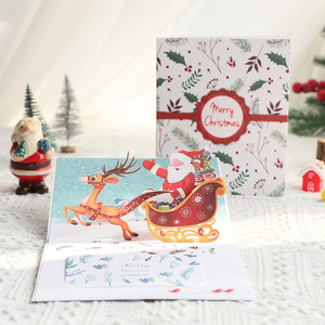 Tarjeta de felicitación de Navidad para hombre mayor, tarjeta de felicitación con sobre 3d, nuevo diseño - Product Image 2