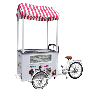 Hand Push Cart With <b>Freezer</b> Ice Cream Cart Sale - Product Image 6
