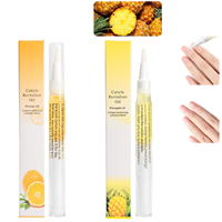 Huile revitalisante pour cuticules des ongles, soin personnel, 3 ml, application au pinceau, parfum fruité, kératine naturelle, huile pour cuticules longue durée, stylo