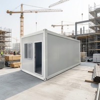 Maison conteneur pliable facile à monter, kit de maisonnette préfabriquée, solution à ossature métallique pour l'expansion urbaine et la vie en milieu rural