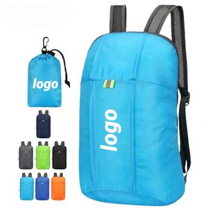 Promotion Custom Logo <b>Foldable</b> Reflective Safe Travel <b>Backpack</b> WaterResistant Lightweight Dual Compartment - Product Image 1