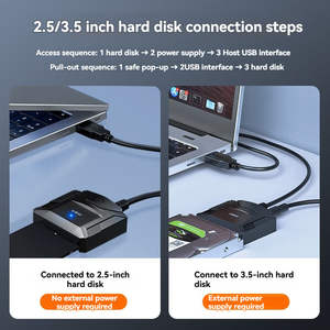 <span class=keywords><strong>Adaptador</strong></span> de Cable <span class=keywords><strong>SATA</strong></span> a <span class=keywords><strong>USB</strong></span> 3.0 Profesional al por Mayor, Conector de Expansión para Disco Duro SSD de 2.5 / <span class=keywords><strong>3.5</strong></span> Pulgadas - Product Image 3