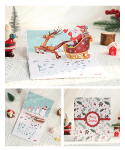 Tarjeta de felicitación de Navidad para hombre mayor, tarjeta de felicitación con sobre 3d, nuevo diseño - Product Image 6