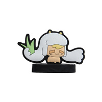 Miiloo MUZI 2D Niedliche Harz-PVC-Figur Handyanhänger Charm Epoxidharz Cartoon-Anhänger Mini-Figur Geschenk Großhandel