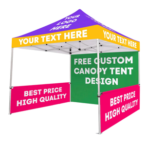 2025 nuevo diseño de alta calidad 10x10ft carpa publicitaria 600D techo de marco de aluminio de poliéster resistente al agua para regalos de ferias comerciales - Product Image 6
