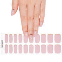 Nouveauté Vernis à ongles en gel pour femmes Journée de la Saint-Valentin 22 bandes Patchs pour ongles Manucure Autocollant pour ongles Art des ongles pour la beauté Lumière UV