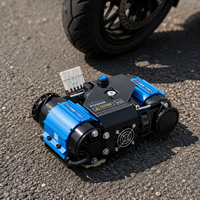 Pompe à air portable en métal à double cylindre 12V DC pour véhicules tout-terrain 4x4 avec affichage numérique LED certifiée CE pour gonflage de pneus et camping