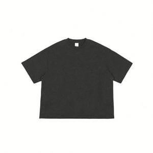 Manufacturing Dtg Logo Custom Tee High Quality Cropped Boxy Fit Tshirts100%Cotton Heavyweight Men <b>T</b>-<b>Shirt</b> - Product Image 3