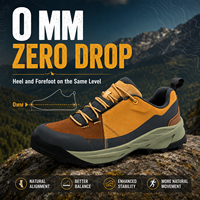 Chaussures de randonnée d'extérieur à bout large et zéro drop pour hommes et femmes, idéales pour le trekking, la marche et le camping sur sentier