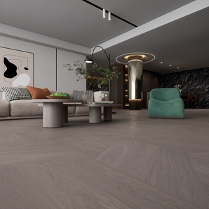 Ánh sáng màu tự nhiên sồi <span class=keywords><strong>Veneer</strong></span> Chevron gỗ cứng thiết kế sàn gỗ cho nhà - Product Image 4