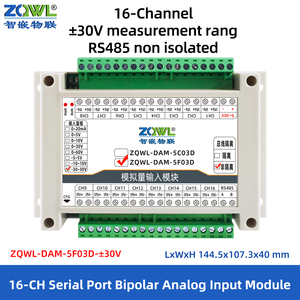 16 ビット アナログ入力モジュール 絶縁型 RS485、<span class=keywords><strong>Modbus</strong></span> RTU 搭載 ±<span class=keywords><strong>5</strong></span>/10/30V 入力 PLC SCADA & IoT データ収集用マルチチャンネル - Product Image 4