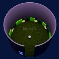 Cercle de jeu interactif de football numérique à lumière LED pour défi sportif multijoueur en salle, à durée limitée
