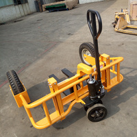 Chariot élévateur manuel tout-terrain Xinsheng certifié ISO, 1T (2000 kg), avec moteur DC 12V/24V et batterie, pour levage de palettes - Nouveauté et Vente Flash