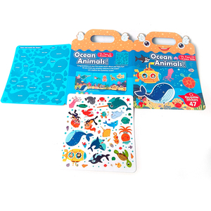 Proveedor al por mayor niños ocupado libro educación para padres niños océano animales pegatina Libro buena calidad - Product Image 4