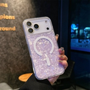 Funda de Teléfono Móvil con Diseño de Láser Brillante para Apple iPhone 17 16 15 14 Air Pro Max, Carcasa Trasera de TPU con Protección Contra Impactos y Diseño IMD Arcoíris - Product Image 6