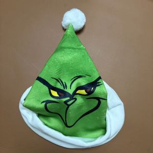 Venta al por Mayor de Edición Limitada de 100 Piezas de Gorros Navideños de Poliéster con Flocado Verde para Festivales y Niños - Product Image 5