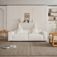 Canapé modulaire inclinable VOXHOME, style nordique minimaliste moderne, en éponge, pour salon, petits appartements et villas