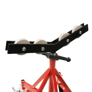 H406 Five-wheel Bracket Movable Pipe Holding <b>Stands</b> Supporting Tube Size 40" Loading <b>Weight</b> 2300kg - Product Image 2
