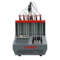 Máquina Limpiadora de Inyectores de Combustible LAUNCH CNC-802, Ultrasónica, para 6 Cilindros, GDI, EFI, SFI, 110V/220V, Probador y Limpiador de Inyectores