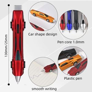 Bolígrafos de Diseño de Coche de Carreras, Divertidos y Novedosos, Tinta Oleosa de 1.0 mm, Colores Personalizados, Regalos Promocionales para Niños - Product Image 2