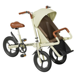 Tricycle enfant Pigeon avec siège avant 20 pouces, vélo pliable, frein arrière, capacité de charge 120 kg, acier au carbone, pour enfants et parents - Product Image 5