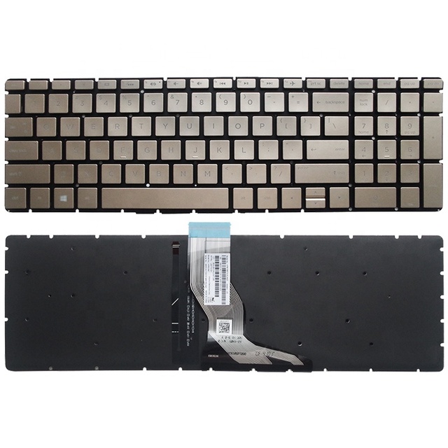 Golden Laptop Keyboard for HP Pavilion HP 15-bs 15-bw 15g-bx With Backlit