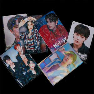 Protège-cartes transparents holographiques en PP 3 pouces, style moderne avec effet laser arc-en-ciel pour cartes de crédit - Product Image 5