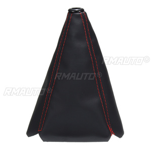 16mm Universal PU Leather Car Auto Gear Shift Collars Carbon Fiber Car Manual Shifter Gear Shift <b>Boot</b> <b>Cover</b> Gaiter - Product Image 4