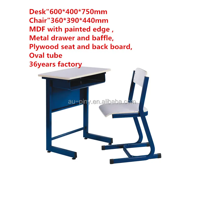 Beste Qualität Metall Schublade Schule Schreibtisch Hersteller Klassen zimmer Möbel Student Schreibtisch Stuhl Fabrik Kunststoff Stuhl