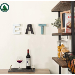 Wooden Eat <b>Wall</b> <b>Letters</b> Decorative Home Sign Customizable Color And Shape For Kitchen Or Living Room - Product Image 2